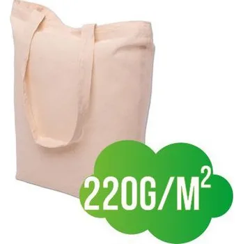 Nákupní taška Bavlněná nákupní taška přírodní - silná - 380x420mm