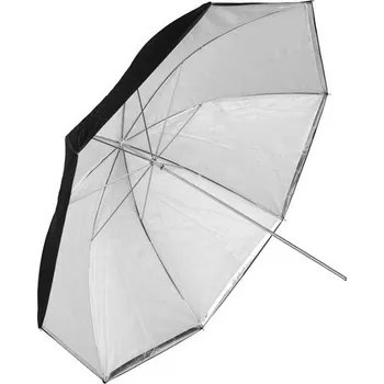 Odrazný deštník Phototools Fotografický stříbrný-difuzní deštník 102cm