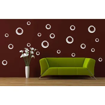 Samolepící dekorace Samolepka na zeď Moderní bubliny (dekorace na zeď)
