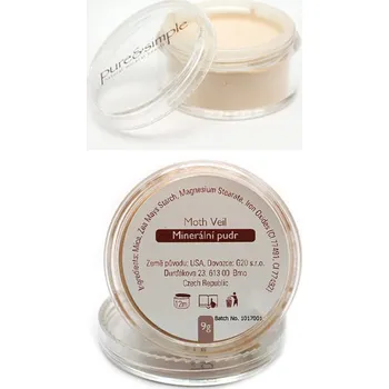 Pudr Pure&simple Minerální pudr/Moth Veil 9 gr. Univerzální pudr, zjemnění a zmatnění pleti