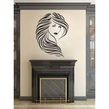 Samolepící dekorace Samolepka na zeď Krásná žena (dekorace na zeď)