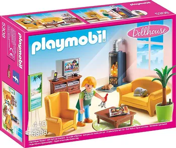 Stavebnice Playmobil Playmobil 5308 Obývací pokoj s krbem