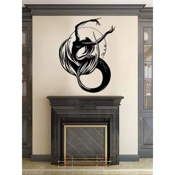 Samolepící dekorace Samolepka na zeď Mořská panna (dekorace na zeď)