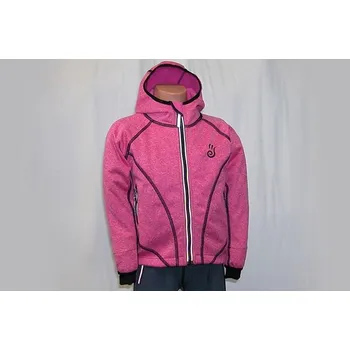 Chlapecká bunda O.K. SPORT Dětská bunda SPIRIT volnějšího střihu s kapucí (melír) Barva: Růžová, Velikost: 152
