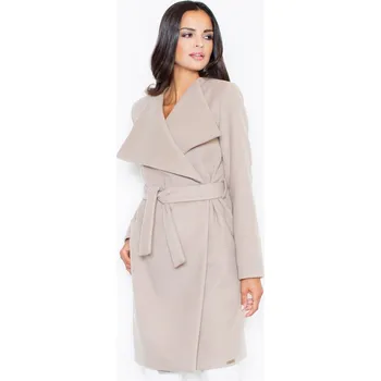 Dámský kabát Figl M408 béžový, S