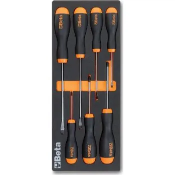 Šroubovák Měkká přihrádka tvarovaná za tepla, se sadou šroubováků, pořadač BETA