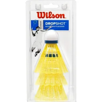Badmintonový košíček Wilson Dropshot 3 Clamshell - žluté