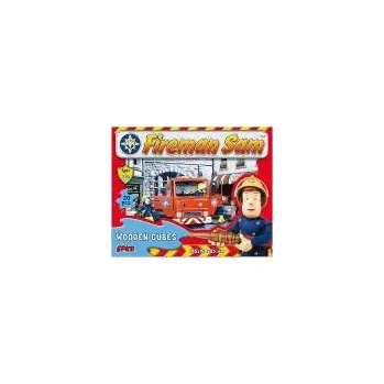 Dřevěná hračka Fireman Sam Kostky dřevěné Sam
