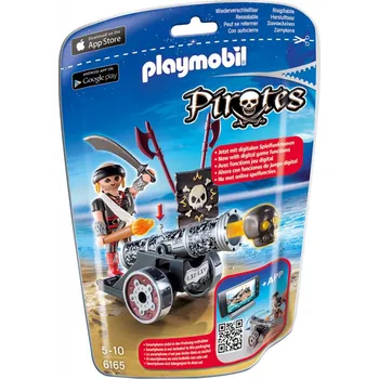 Hračka Playmobil 6165 Pirát s interaktivním černým kanónem