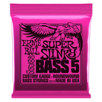Struna pro kytaru a smyčcový nástroj Ernie Ball 2824 Super Slinky 5-string Bass Nickel Wound