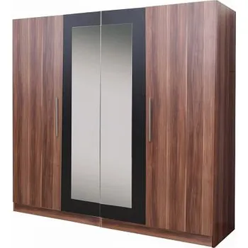 Šatní skříň Tempo Kondela Matisa skříň švestka/černá