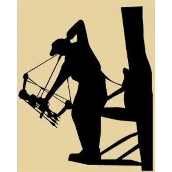 Samolepka Střelec na stromě USA 13x15cm