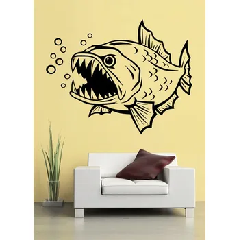 Samolepící dekorace Samolepka na zeď Zlá ryba (dekorace na zeď)