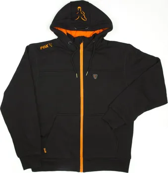 Rybářské oblečení Fox Heavy Lined Hoody Black Orange