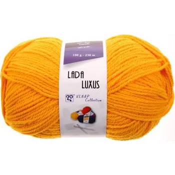 Příze Vlnap Lada Luxus šafránová žlutá 54460