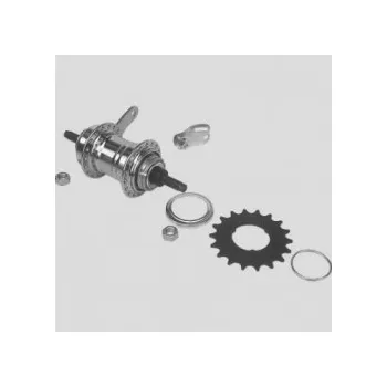 Náboj kola Torpédo zadní náboj 36děr stříbrná