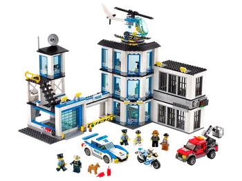 budovy stavebnice LEGO City 60141 Policejní stanice