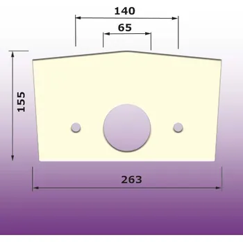 Těsnění WC kombi mezi nádrž a mísu typ A - G4/97