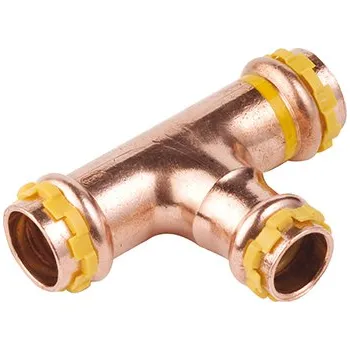 Fitinka Cu lisovací t-kus 22-15-22, plyn Comap Sudopress