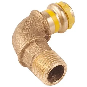 Fitinka Cu lisovací přechod koleno 28-1", vnější plyn Comap Sudopress