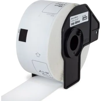 Pásek do tiskárny Kompatibilní etikety s Brother DK-11208, papírové bílé, široké adresy, 38 x 90mm, 400ks