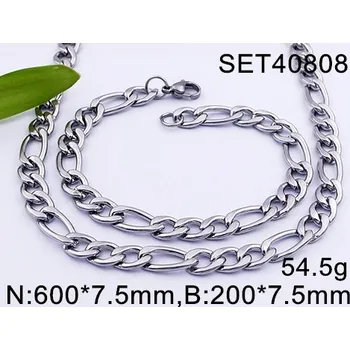 Náhrdelník Sada řetízku a náramku z oceli 20560