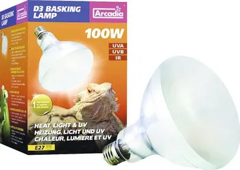 Osvětlení do terária Arcadia D3 Basking Lamp 100 W