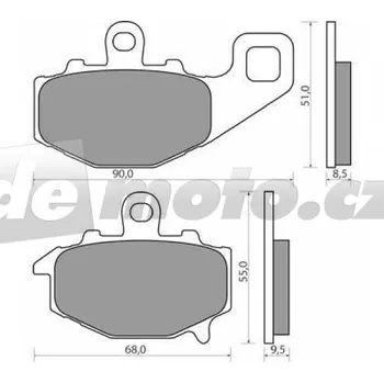 Brzdová destička Kawasaki ZX-6R 630 A 2002 brzdové destičky zadní NHC AK-150