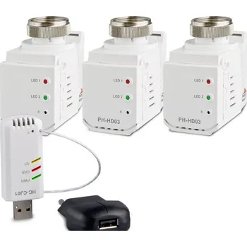 Hlavice pro radiátor ELEKTROBOCK MTF HC-PH-HD03 SET3 Home Control set s hlavicemi
