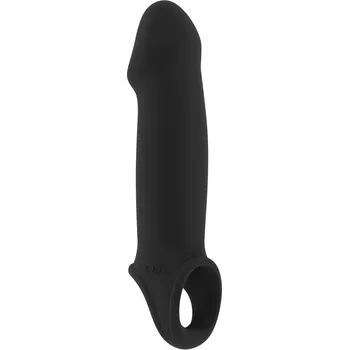Návlek na penis Sono No.33 Stretchy Penis Extension - Návlek na penis Černá