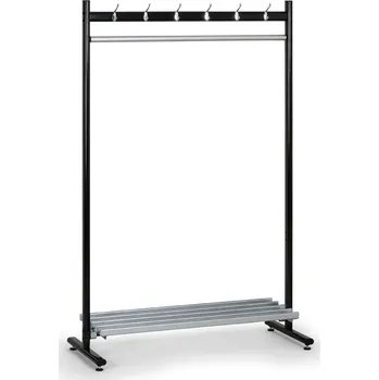 Věšák Řadový věšák jednostranný s odkládacím roštem II.