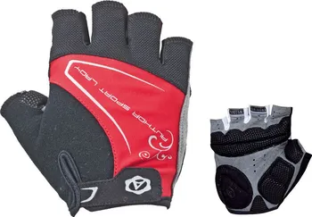 Cyklistické rukavice Author Lady Comfort Gel k/p červené/černé