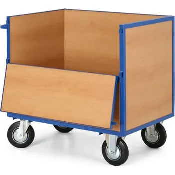 Skříňový vozík plný bez víka