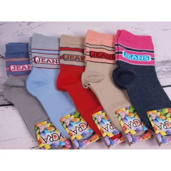 Ponožky české zn. PROPS 3518 dívčí JEANS velikosti ponožek: 16-17 ( EUR vel. 24-26)