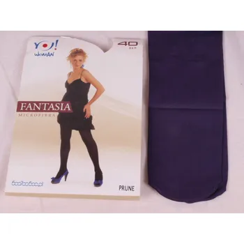 Dámské punčochy YO Punčocháče / silonky 40 den č.16 Prune velikost oblečení - dospělí: S