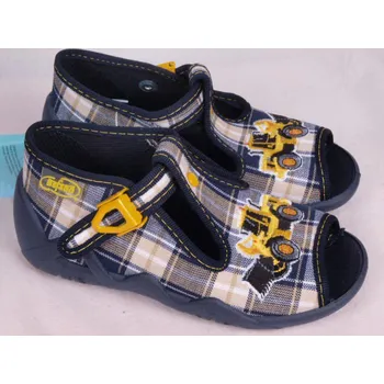 Chlapecká obuv BEFADO Bačkůrky / sandálky žlutý bagr velikost: 18