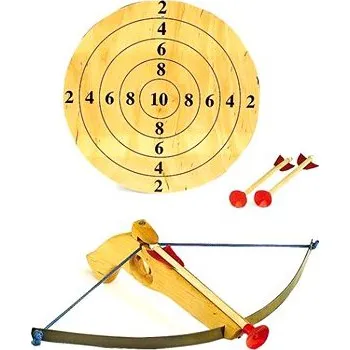 Dřevěná hračka Legler Malá kuše s šípy a terčem