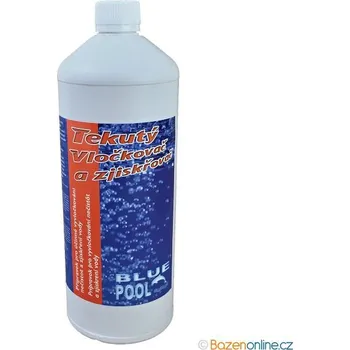 Bazénová chemie BluePool Tekutý vločkovač a zjiskřovač 1 litr