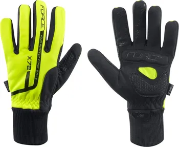 Cyklistické rukavice Force X72 rukavice žluté/černé