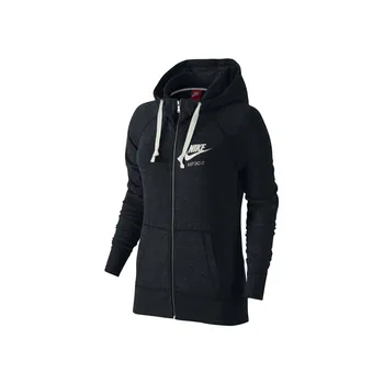 Dámská mikina Nike Gym Vintage Hoodie FZ 726057-010 černá XS