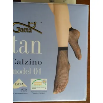 Dámské oblečení TAN 01-ponožky siť Gatta golden-hnědé uni (vzorované ponožky-vzor síť)