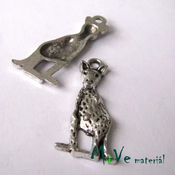 Přívěsek Přívěsek KLOKAN 29x12x3mm, 2ks, starostříbro