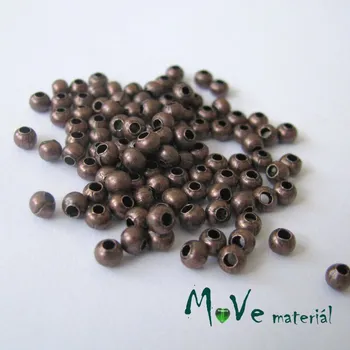 Dětské navlékací korálky Korálek kovový 3,2mm, staroměď, 5g