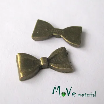 Dětské navlékací korálky Kabošon MAŠLIČKA 20x11x2mm, 1ks, staromosaz