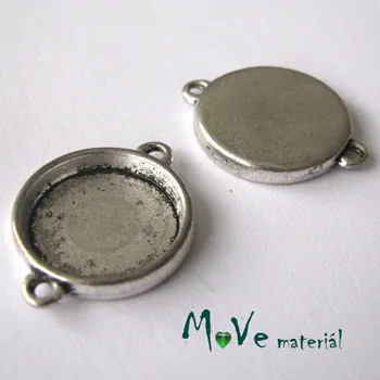 Kovové lůžko 17x21mm, 1ks, starostříbro