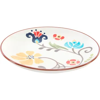 Talíř Keramický talíř "THAI FLOWER" 19x2.5cm