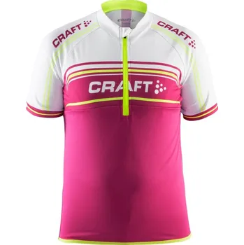 cyklistický dres Craft Cyklodres Logo růžový