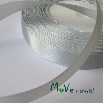 Stuha Stuha atlasová jednolící 12mm, 1m sv. šedá