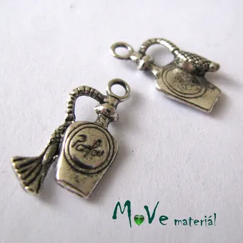 Přívěsek Přívěsek FLAKON 20x10x4mm, 2ks, starostříbro