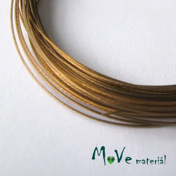 Lanko pro jízdní kolo Nylonové lanko 0,45mm, 2,5m, světlá měď